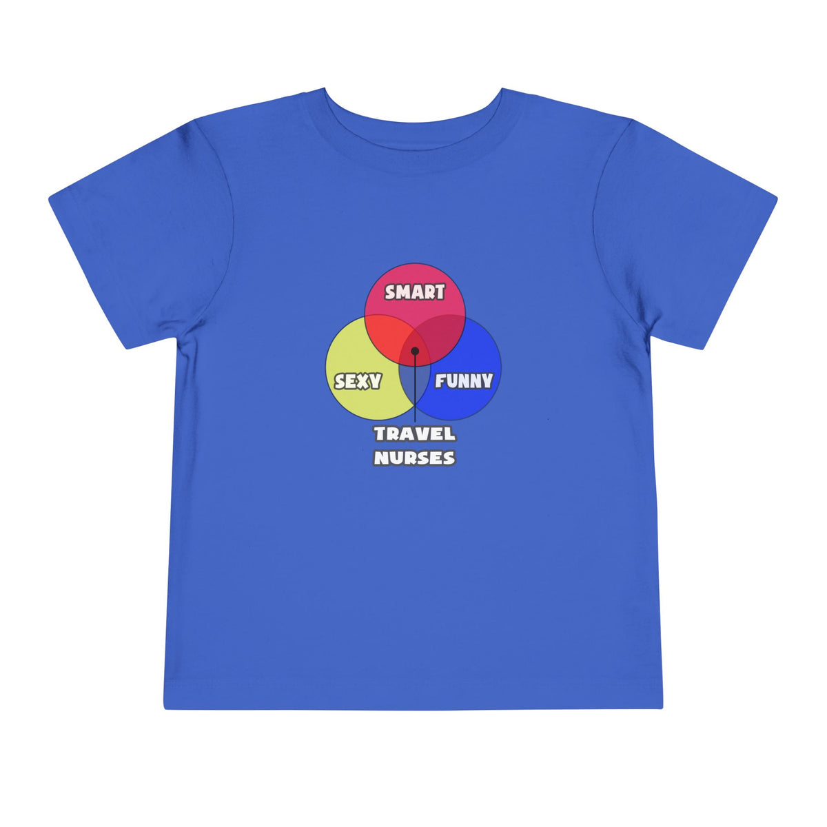 Venn Diagram .. Travel Nurses - Toddler Short Sleeve Tee