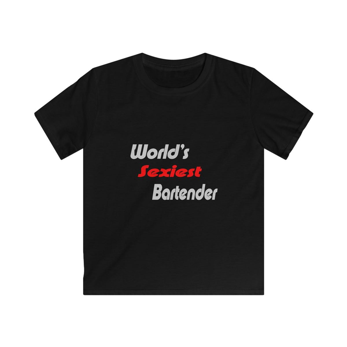 World's Sexiest Bartender - Kids Softstyle Tee
