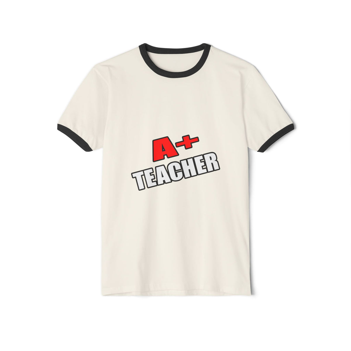 a plus teacher - Unisex Cotton Ringer T-Shirt