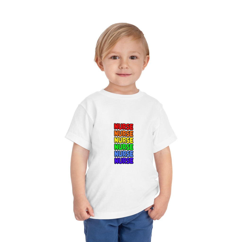 Rainbow Nurse - Toddler Short Sleeve Tee