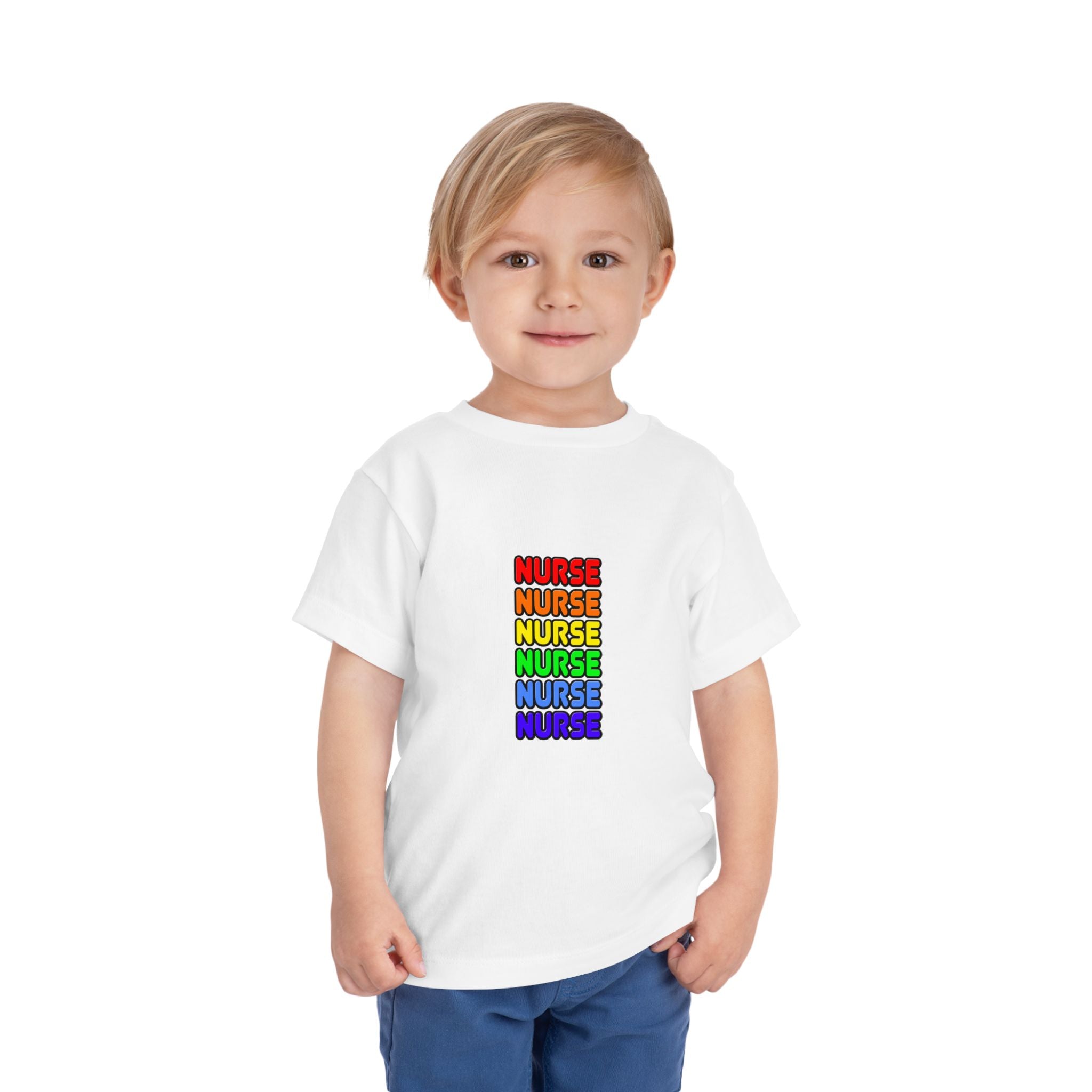 Rainbow Nurse - Toddler Short Sleeve Tee