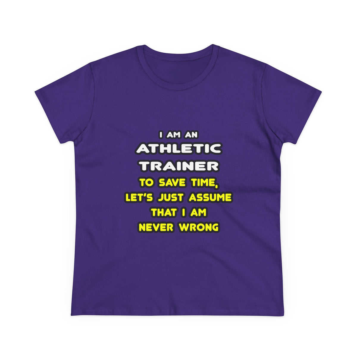 Funny Athletic Trainer T Shirts - Women's Midweight Cotton Tee