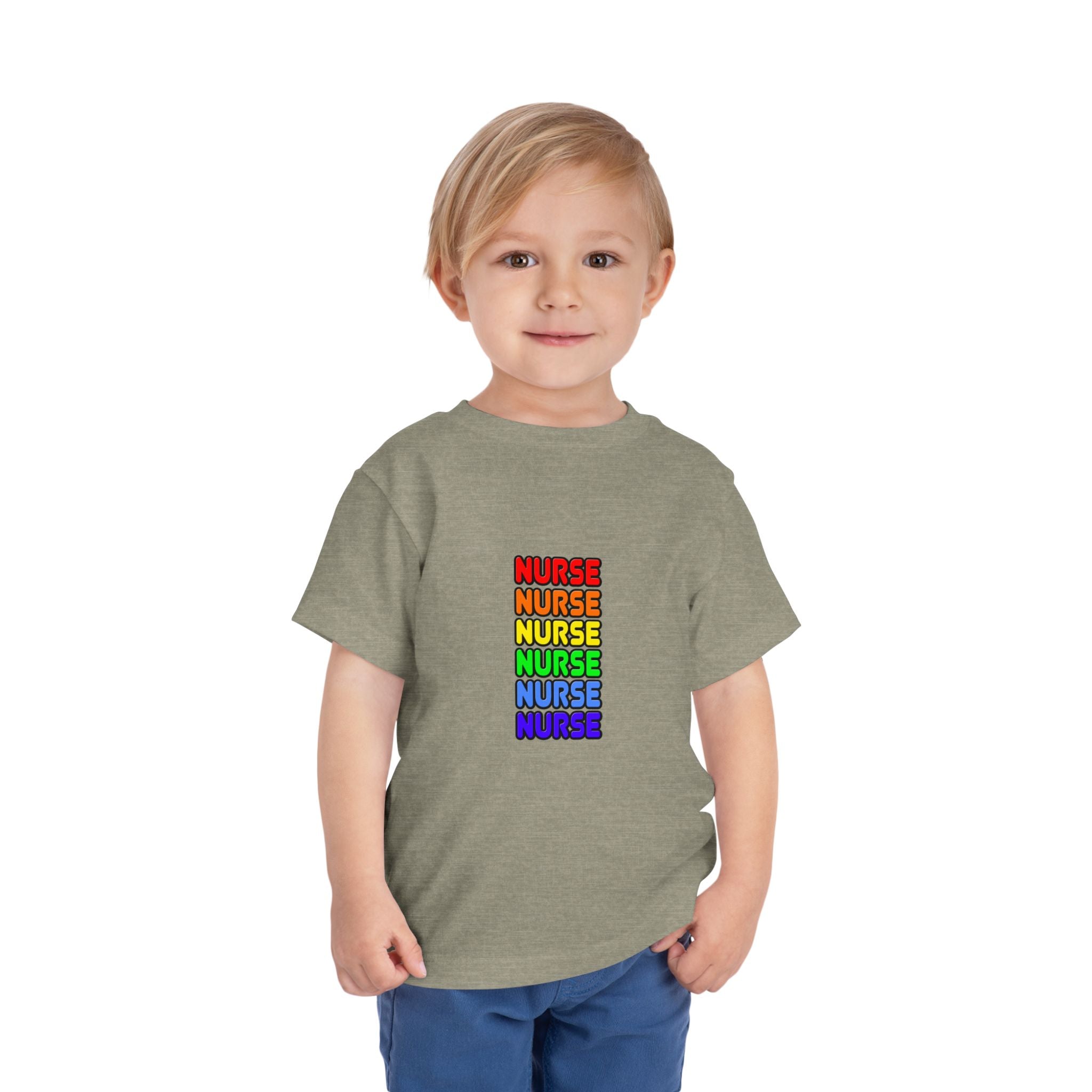 Rainbow Nurse - Toddler Short Sleeve Tee
