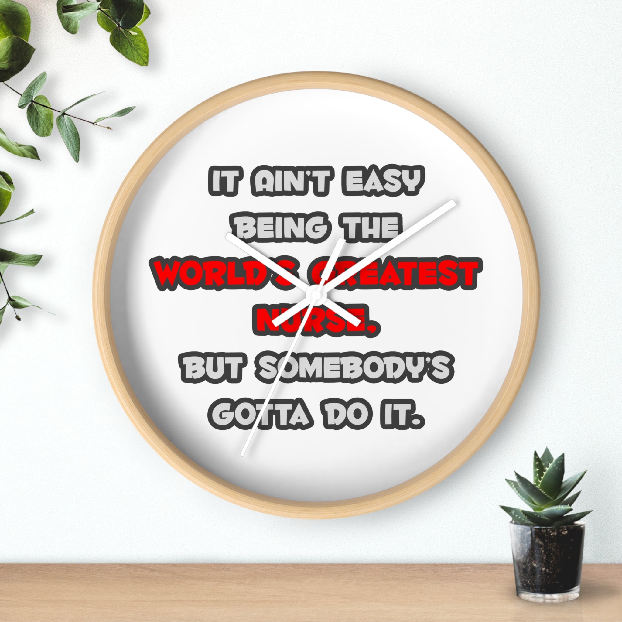 World's Greatest Nurse Joke - Wall Clock