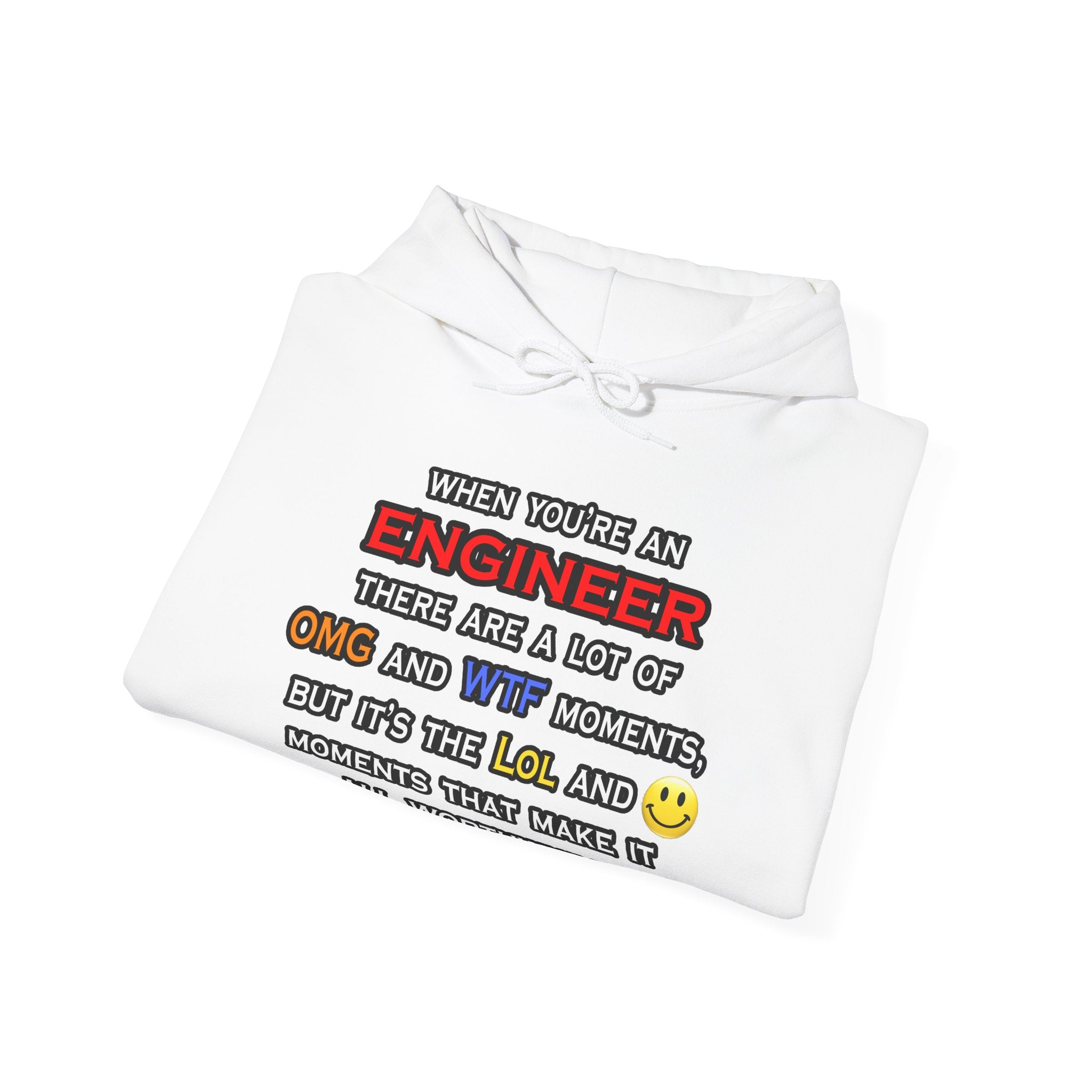 Engineer ... OMG WTF LOL - Unisex Heavy Blend™ Hooded Sweatshirt