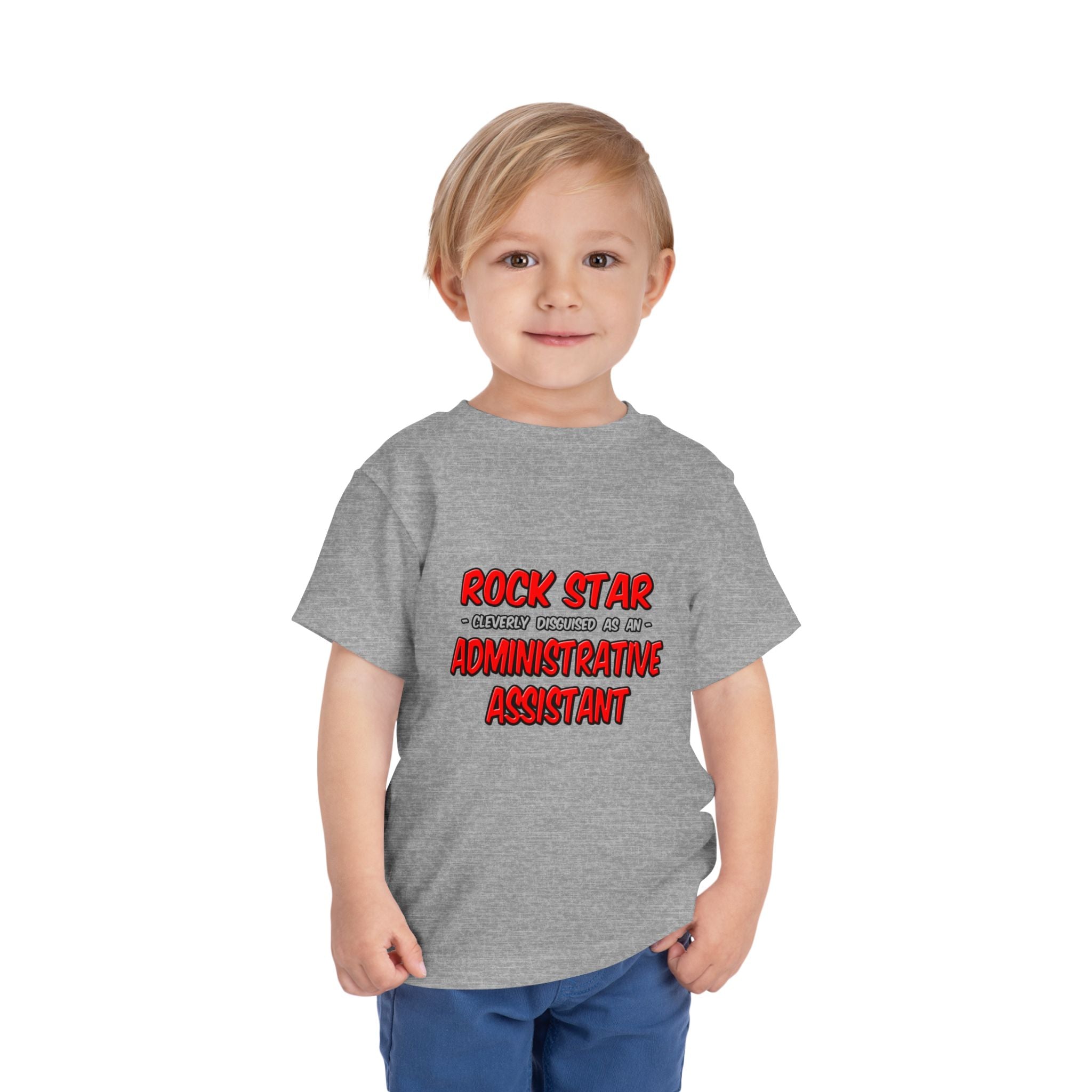 Rock Star...Administrative Assistant - Toddler Short Sleeve Tee