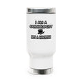 I Am A Cardiologist ... Not A Magician - Stainless Steel Travel Mug with Handle, 14oz