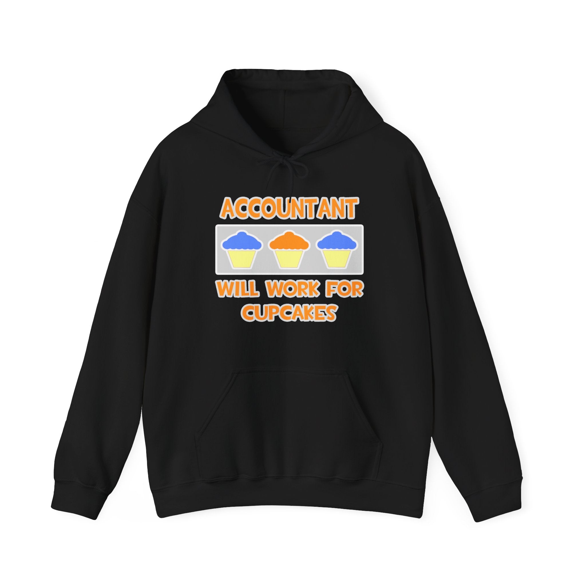 Accountant ... Will Work For Cupcakes - Unisex Heavy Blend™ Hooded Sweatshirt