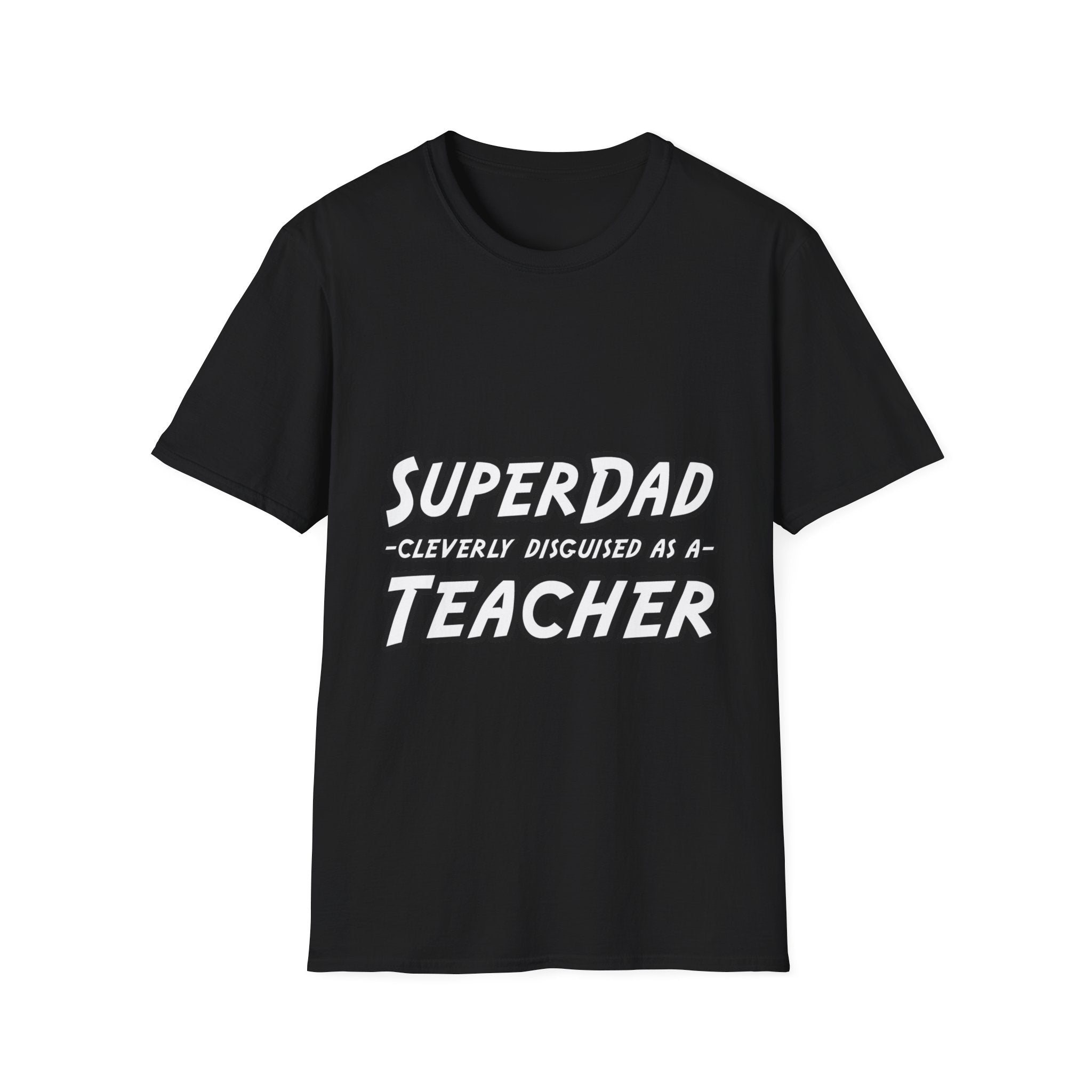 superdad dark teacher - Unisex Softstyle T-Shirt