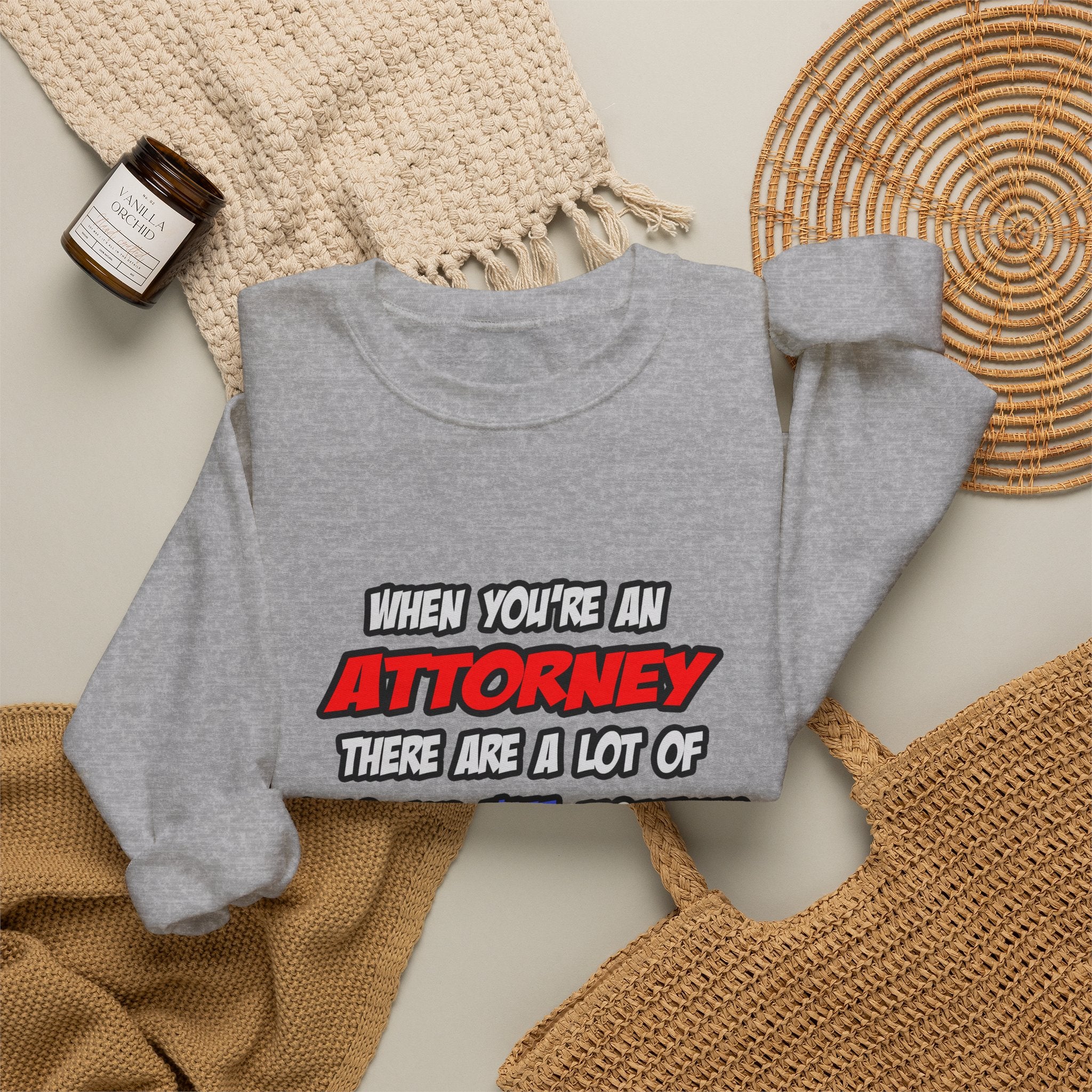 Attorney .. OMG WTF LOL - Unisex Heavy Blend™ Crewneck Sweatshirt