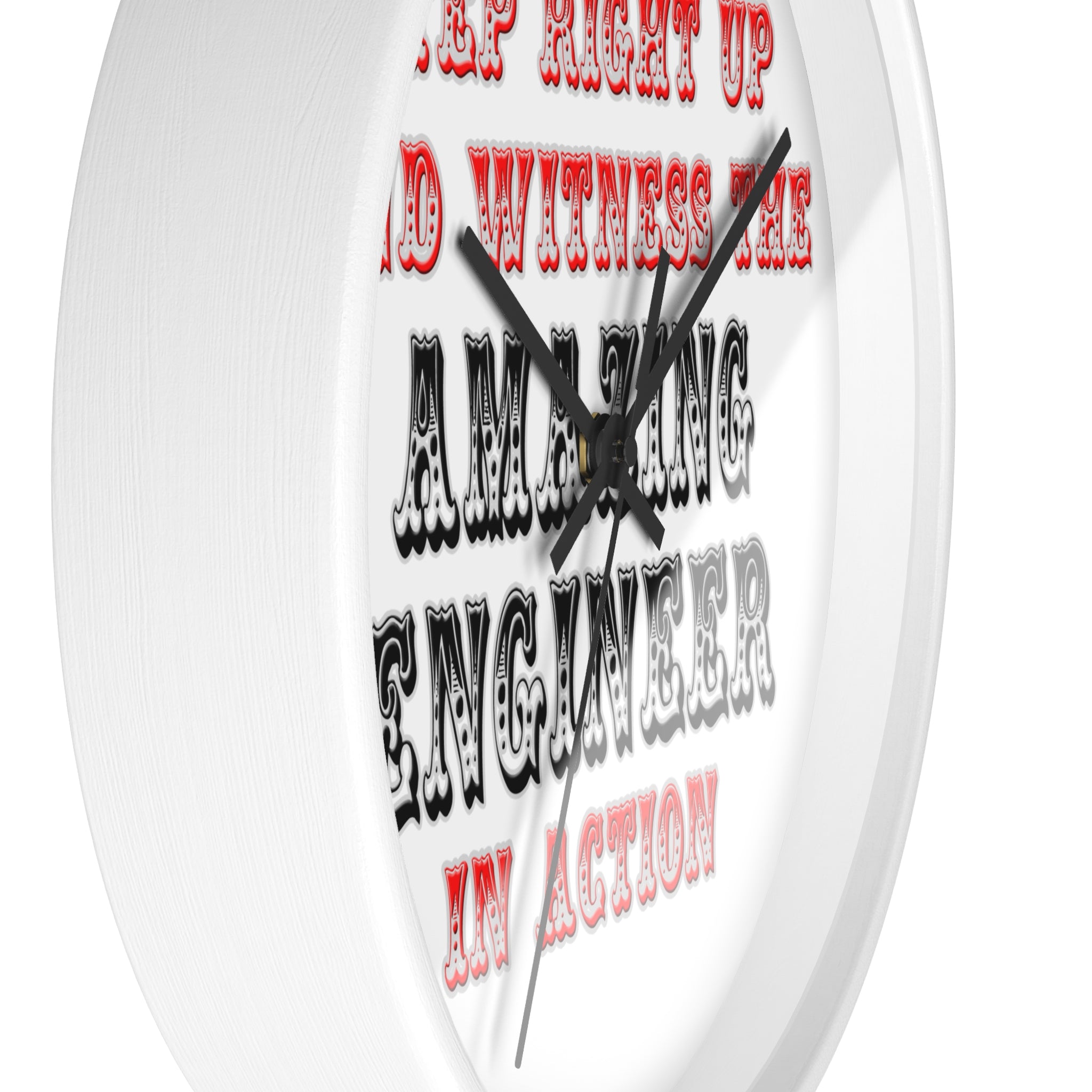 Amazing Engineer In Action - Wall Clock