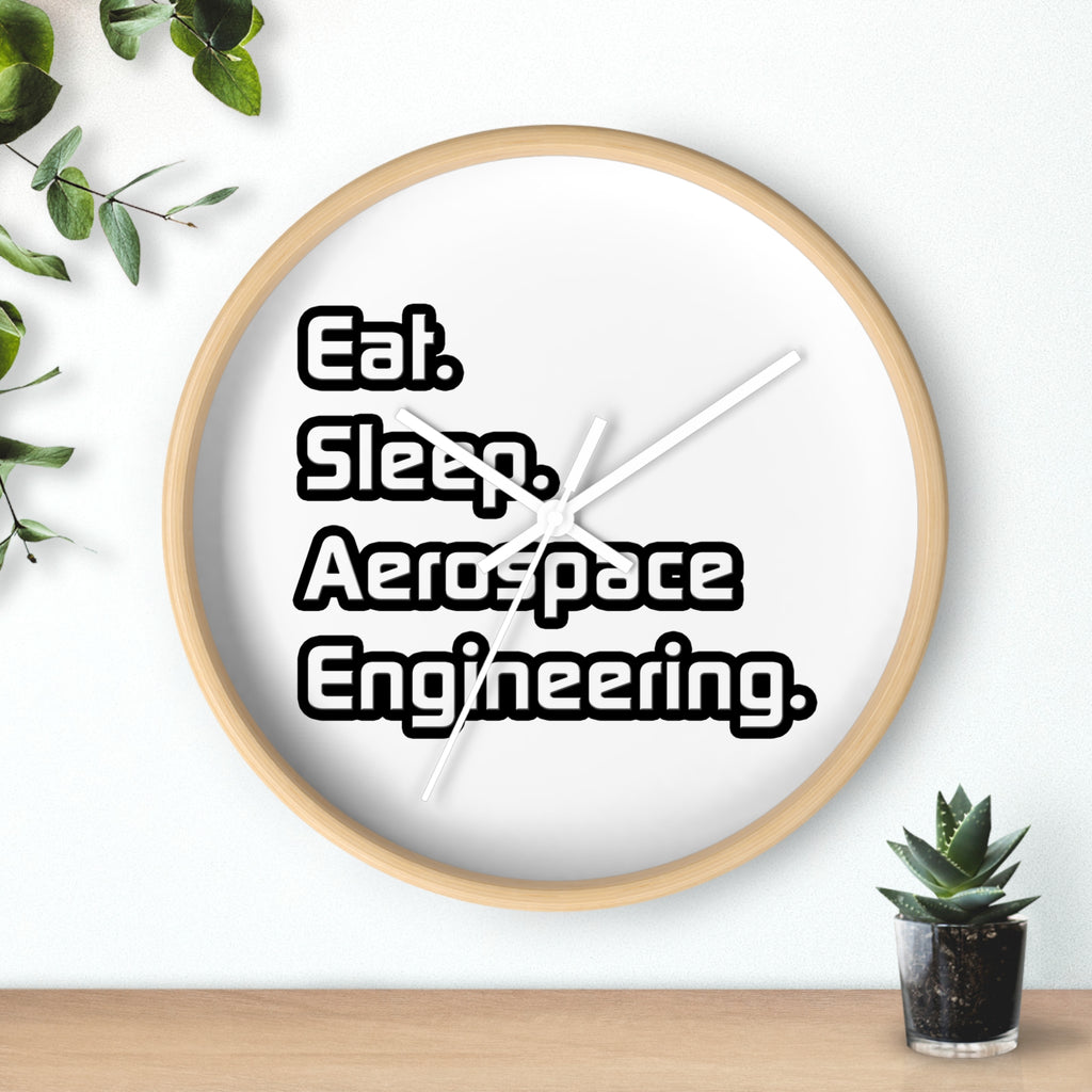 Eat. Sleep. Aerospace Engineering - Wall Clock