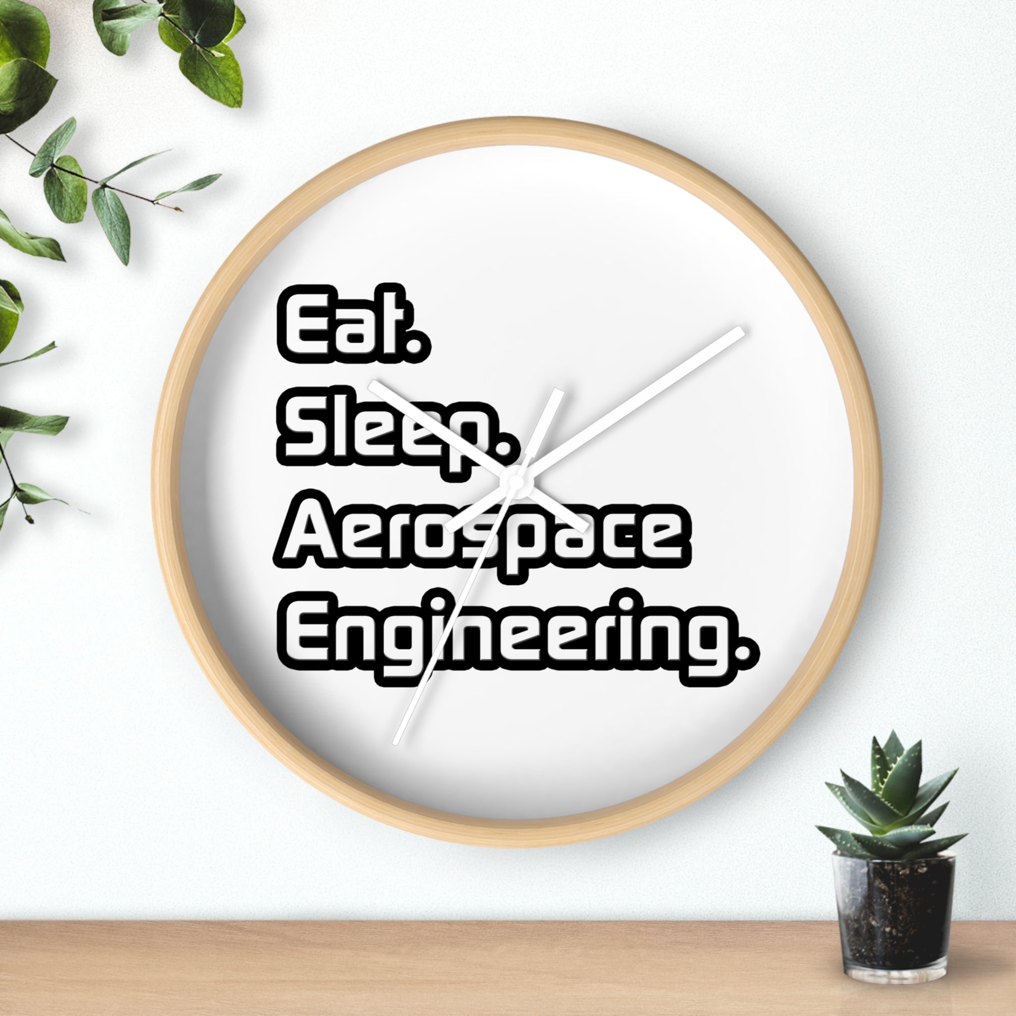 Eat. Sleep. Aerospace Engineering - Wall Clock