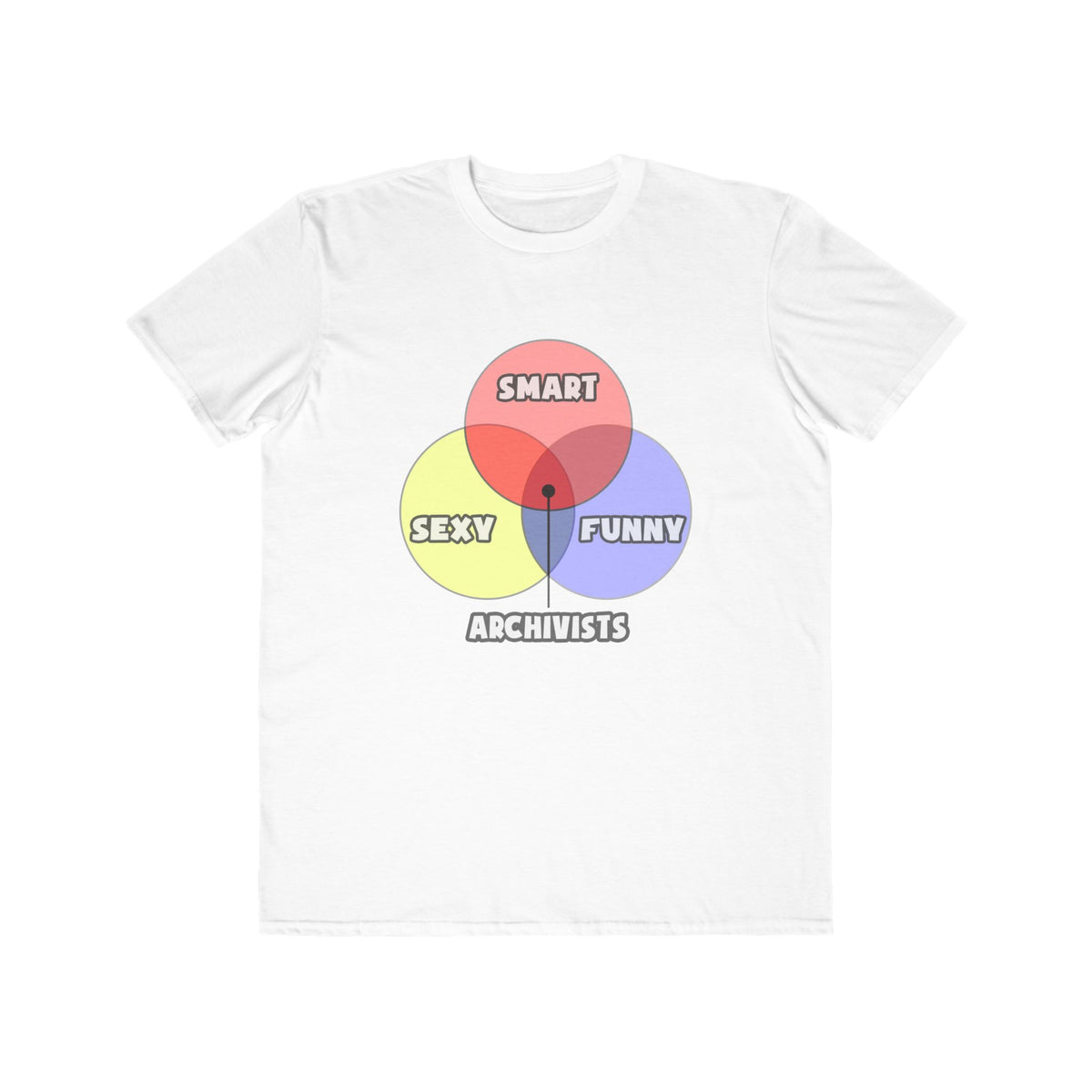 Venn Diagram .. Archivists - Men's Lightweight Fashion Tee