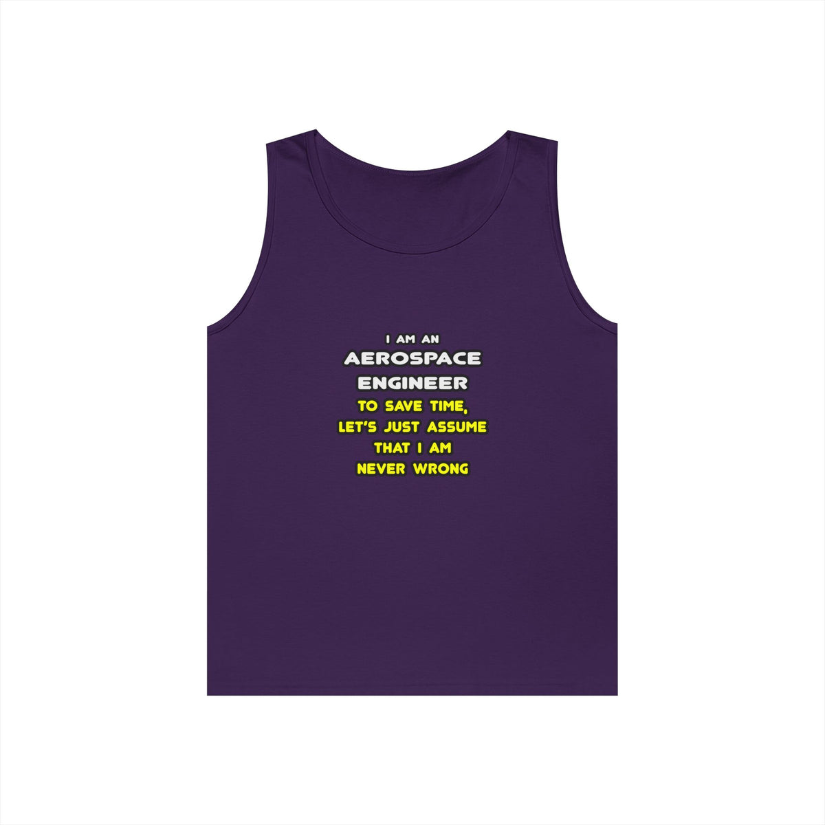 Funny Aerospace Engineer T Shirts and Gifts - Unisex Heavy Cotton Tank Top