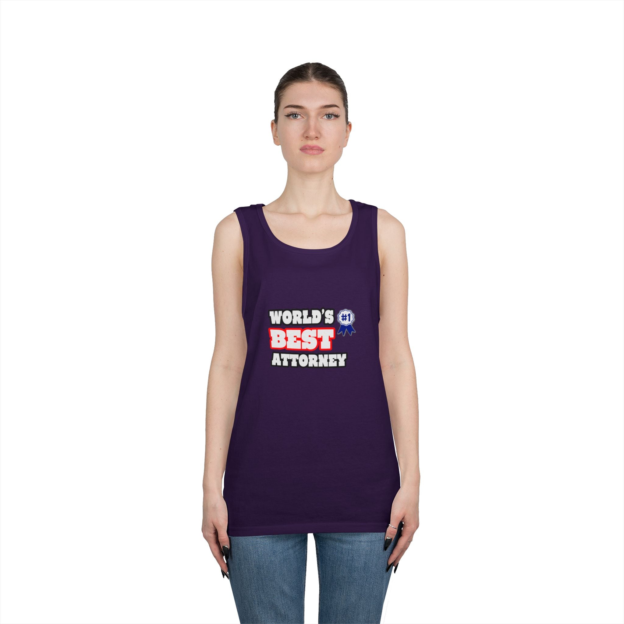 World's Best Attorney - Unisex Heavy Cotton Tank Top