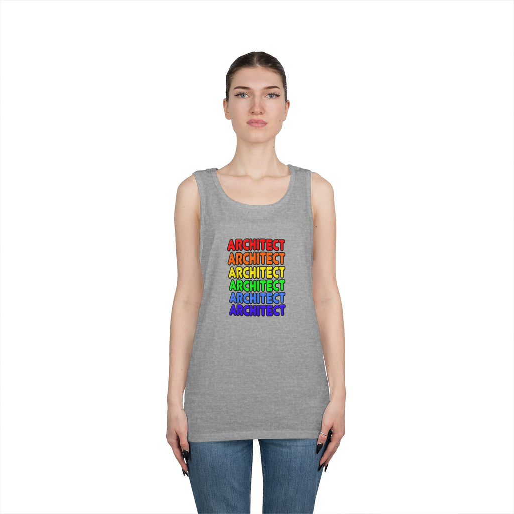 Rainbow Architect - Unisex Heavy Cotton Tank Top
