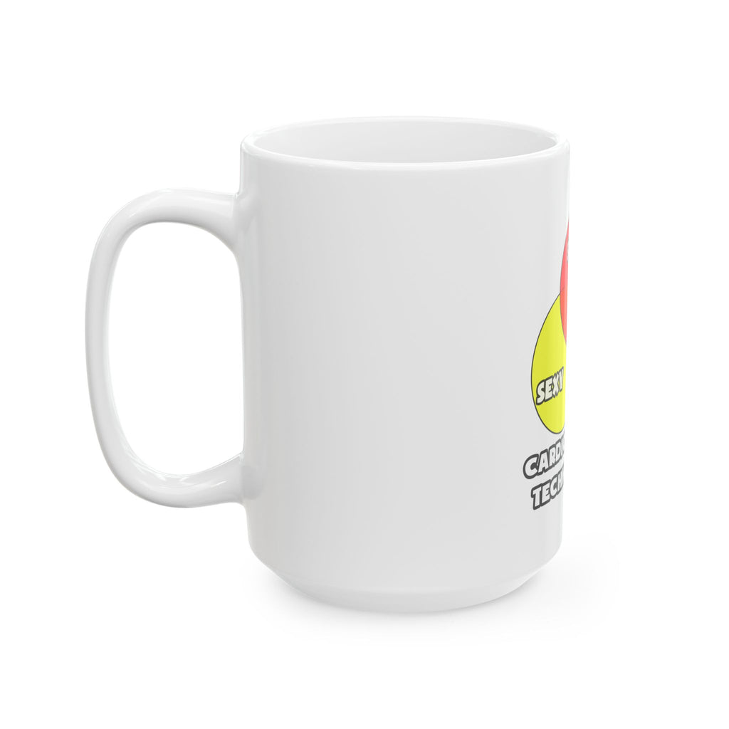 Venn Diagram .. Cardiovascular Technologists - Ceramic Mug, (11oz, 15oz)