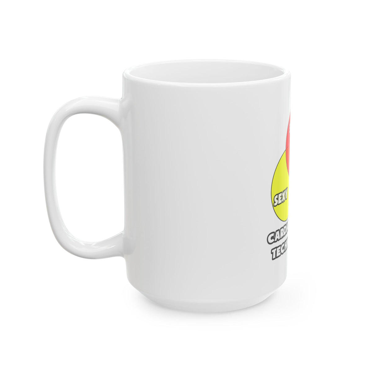 Venn Diagram .. Cardiovascular Technologists - Ceramic Mug, (11oz, 15oz)