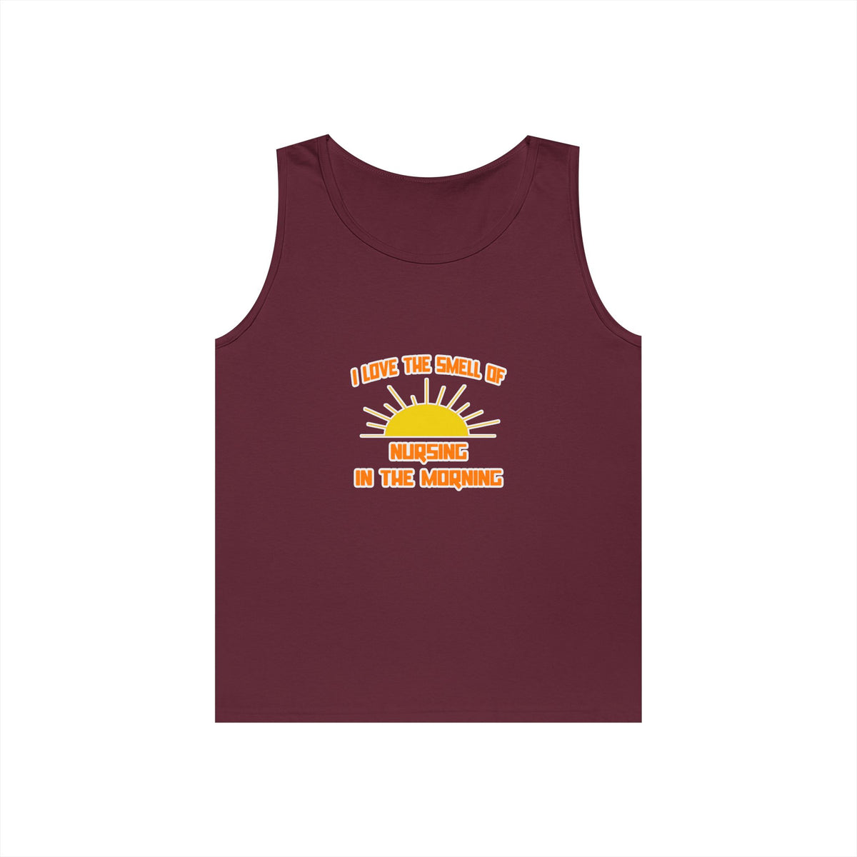 Smell of Nursing in the Morning - Unisex Heavy Cotton Tank Top