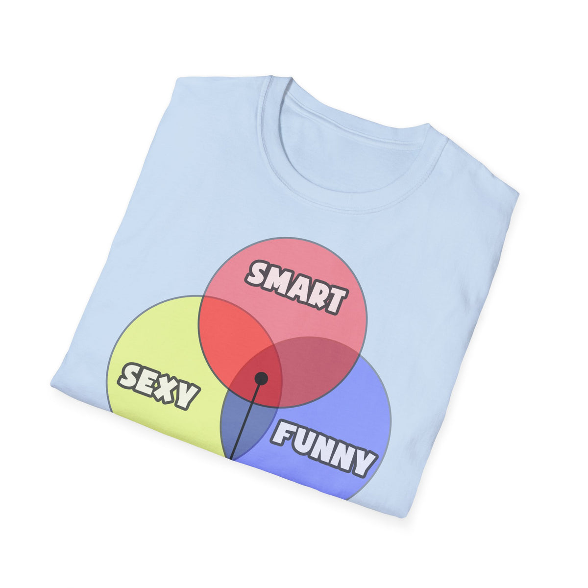 Venn Diagram .. Chemical Engineers - Unisex Softstyle T-Shirt