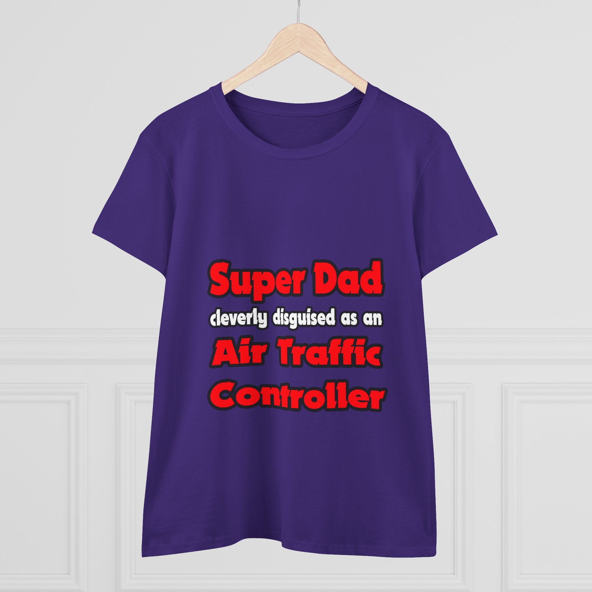 Super Dad ... Air Traffic Controller - Women's Midweight Cotton Tee