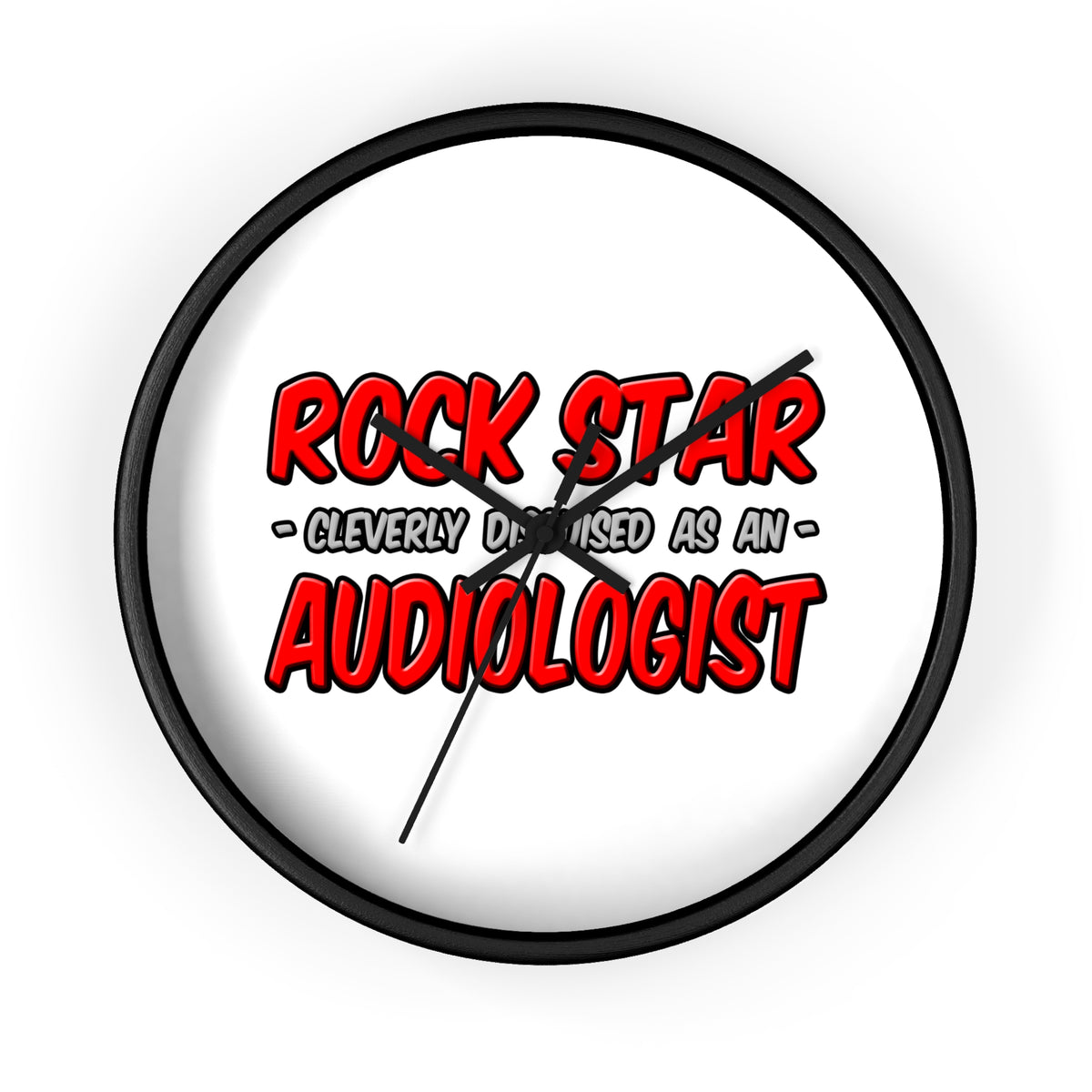 Rock Star...Audiologist - Wall Clock