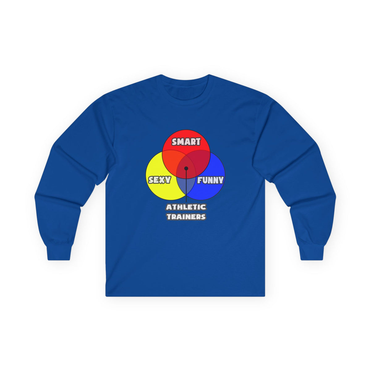 Venn Diagram .. Athletic Trainers - Unisex Ultra Cotton Long Sleeve Tee