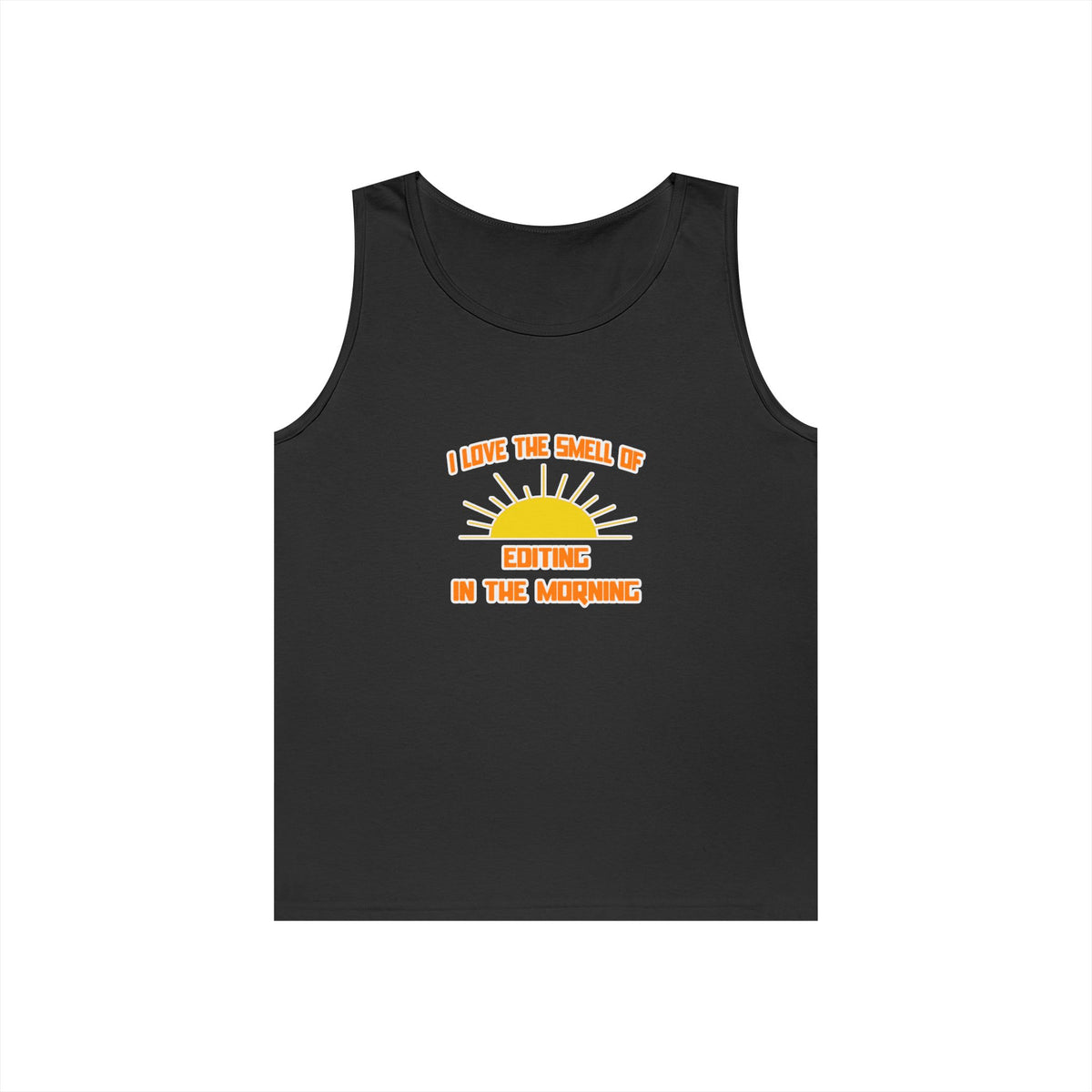 Smell of Editing in the Morning - Unisex Heavy Cotton Tank Top