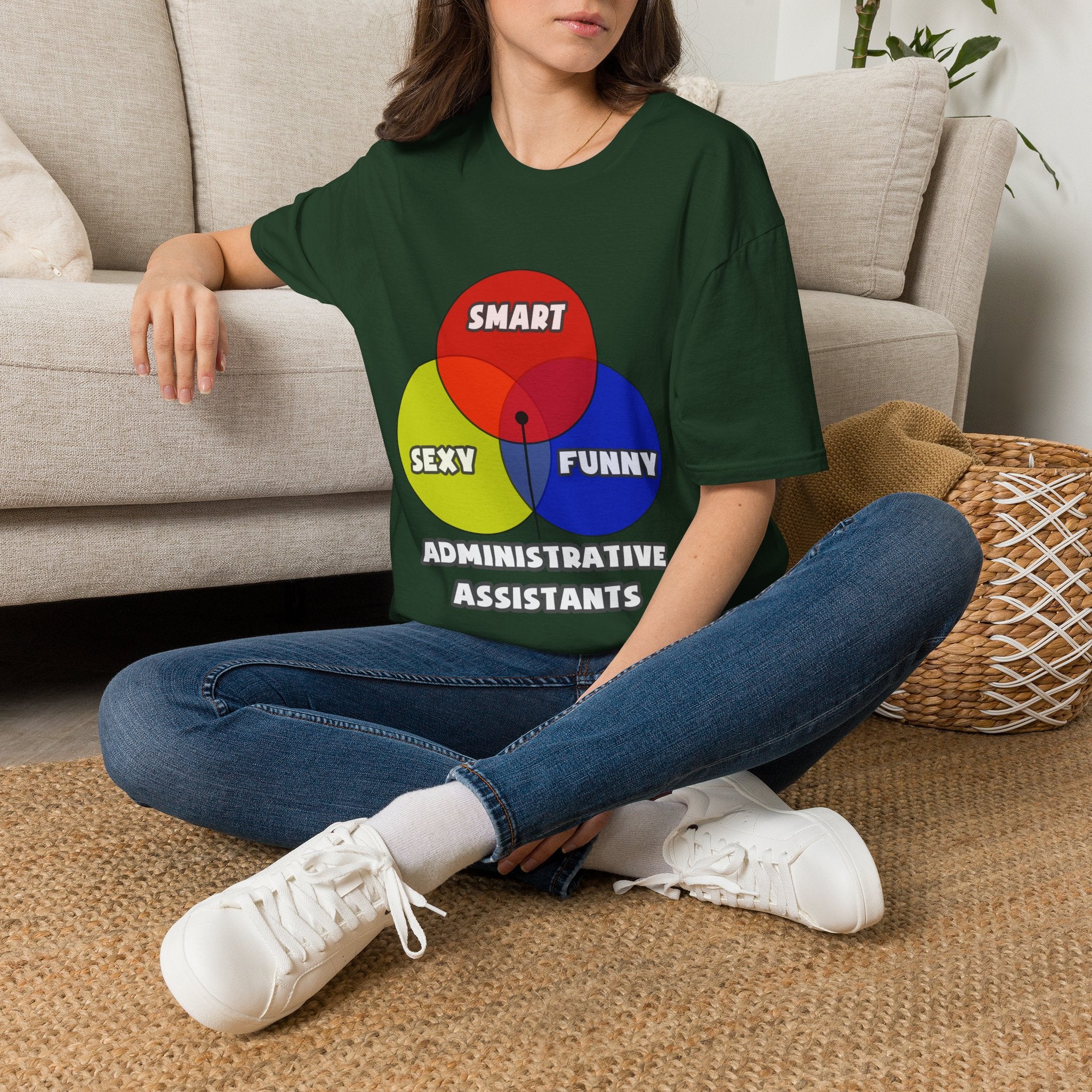 Venn Diagram .. Administrative Assistants - Unisex Softstyle T-Shirt