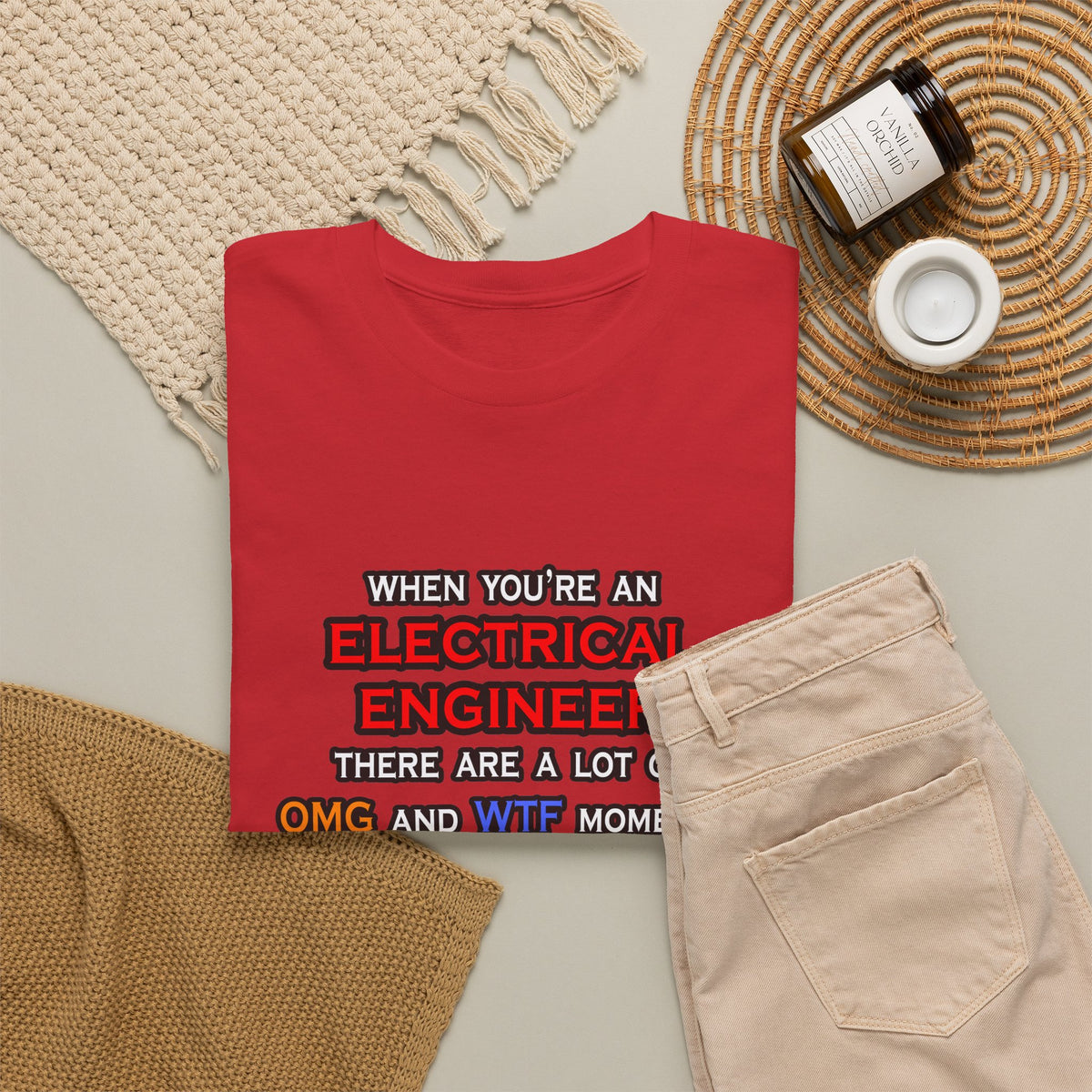 Funny Electrical Engineer ... OMG WTF LOL - Unisex Heavy Cotton Tee