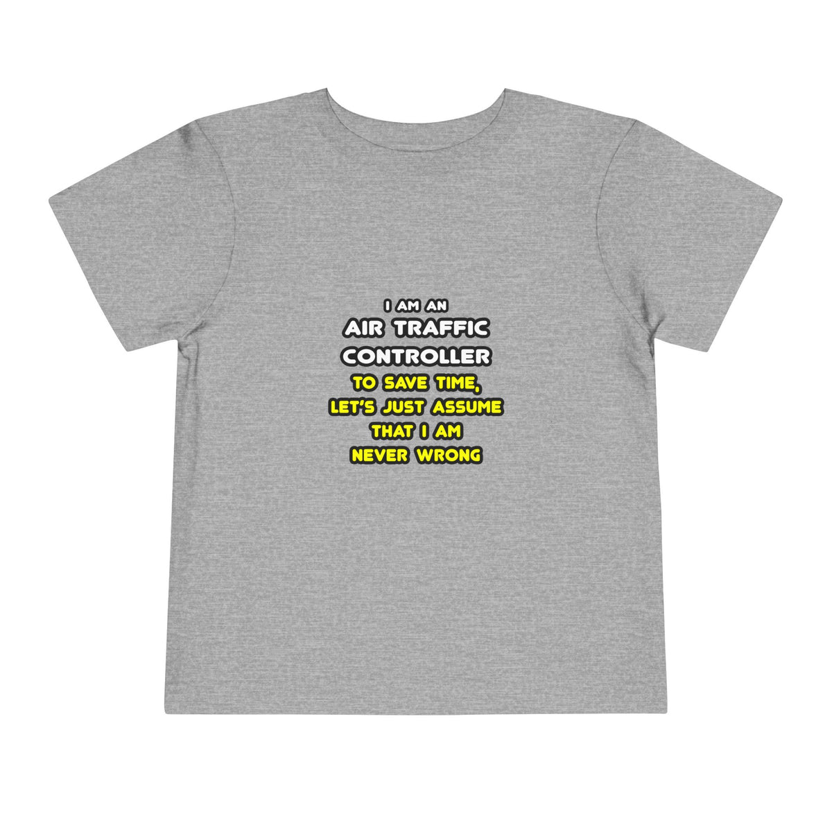 Funny Air Traffic Controller T Shirts - Toddler Short Sleeve Tee