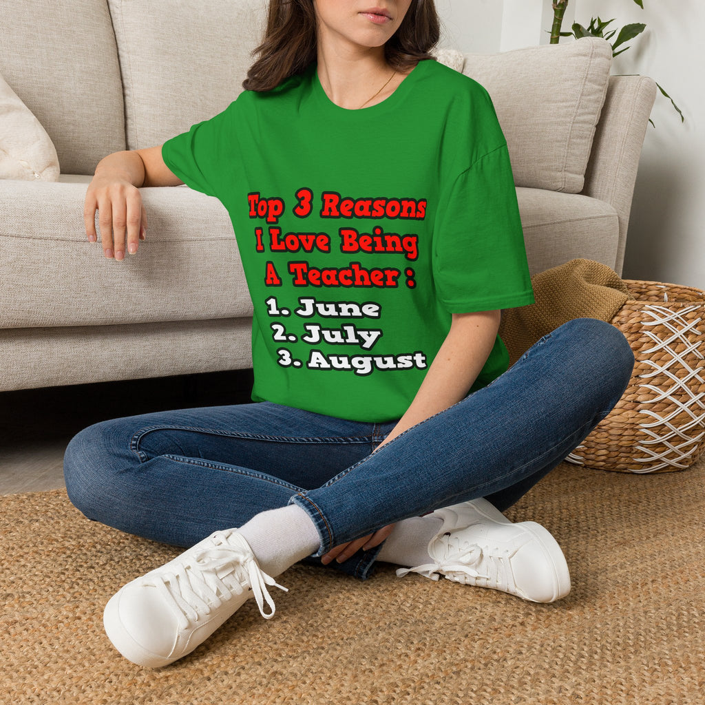 3 Reasons I Love Being a Teacher - Unisex Softstyle T-Shirt