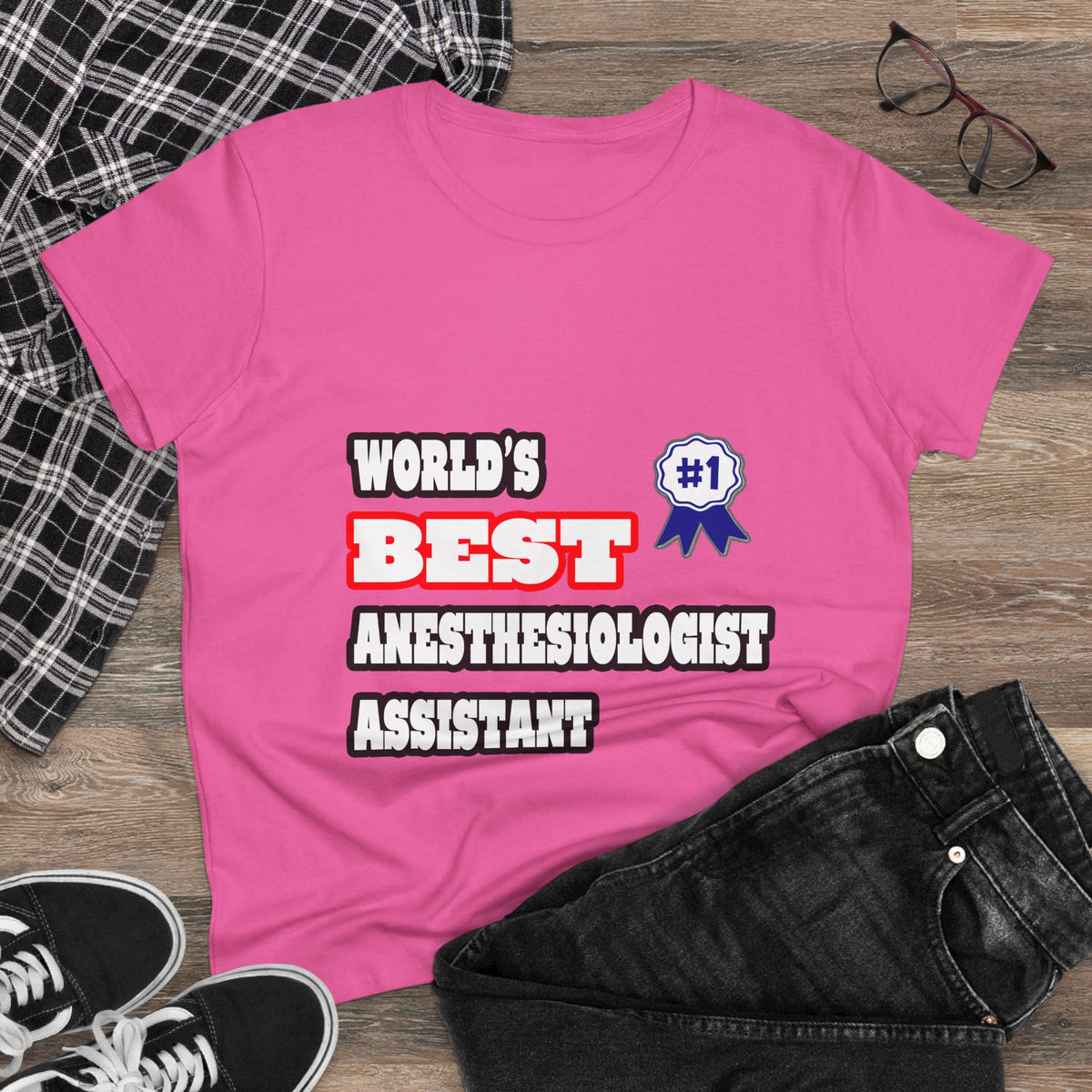 World's Best Anesthesiologist Assistant - Women's Midweight Cotton Tee