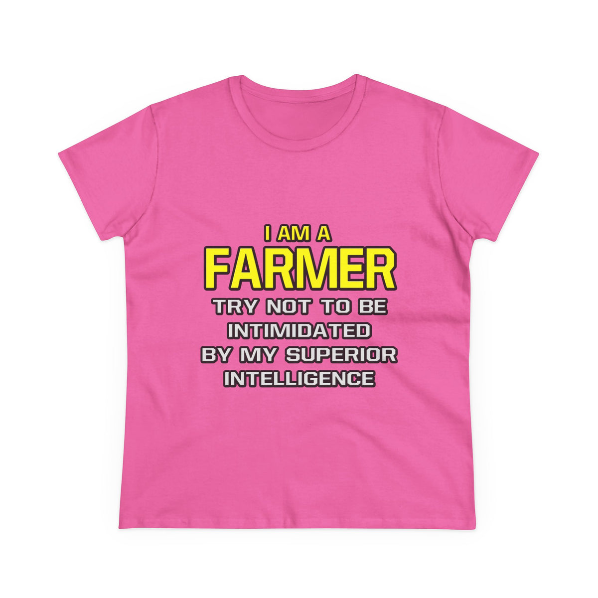 Farmer...Superior Intelligence - Women's Midweight Cotton Tee