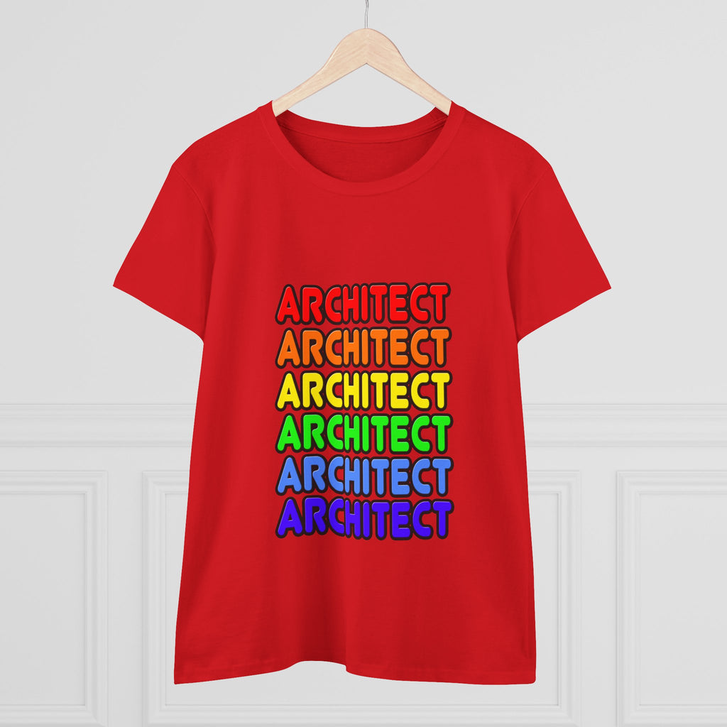 Rainbow Architect - Women's Midweight Cotton Tee