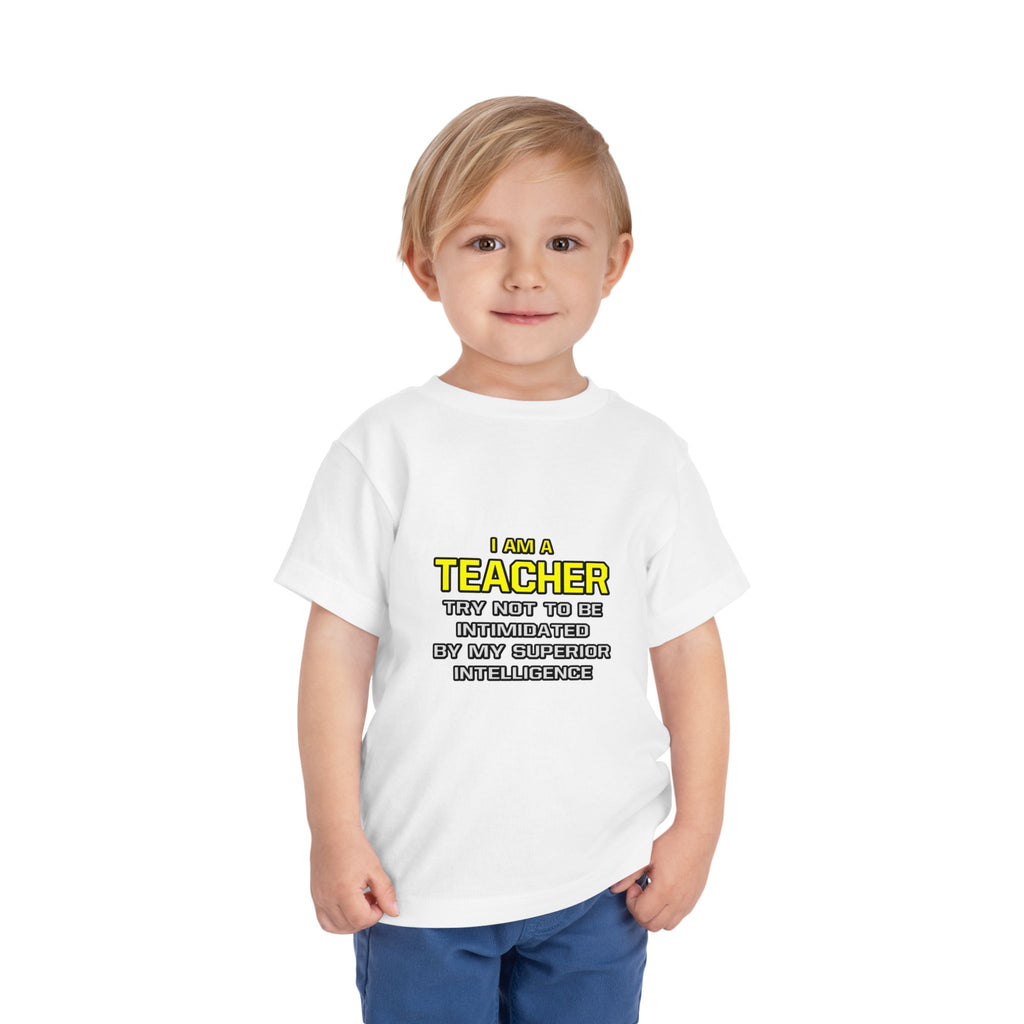 Teacher...Superior Intelligence - Toddler Short Sleeve Tee