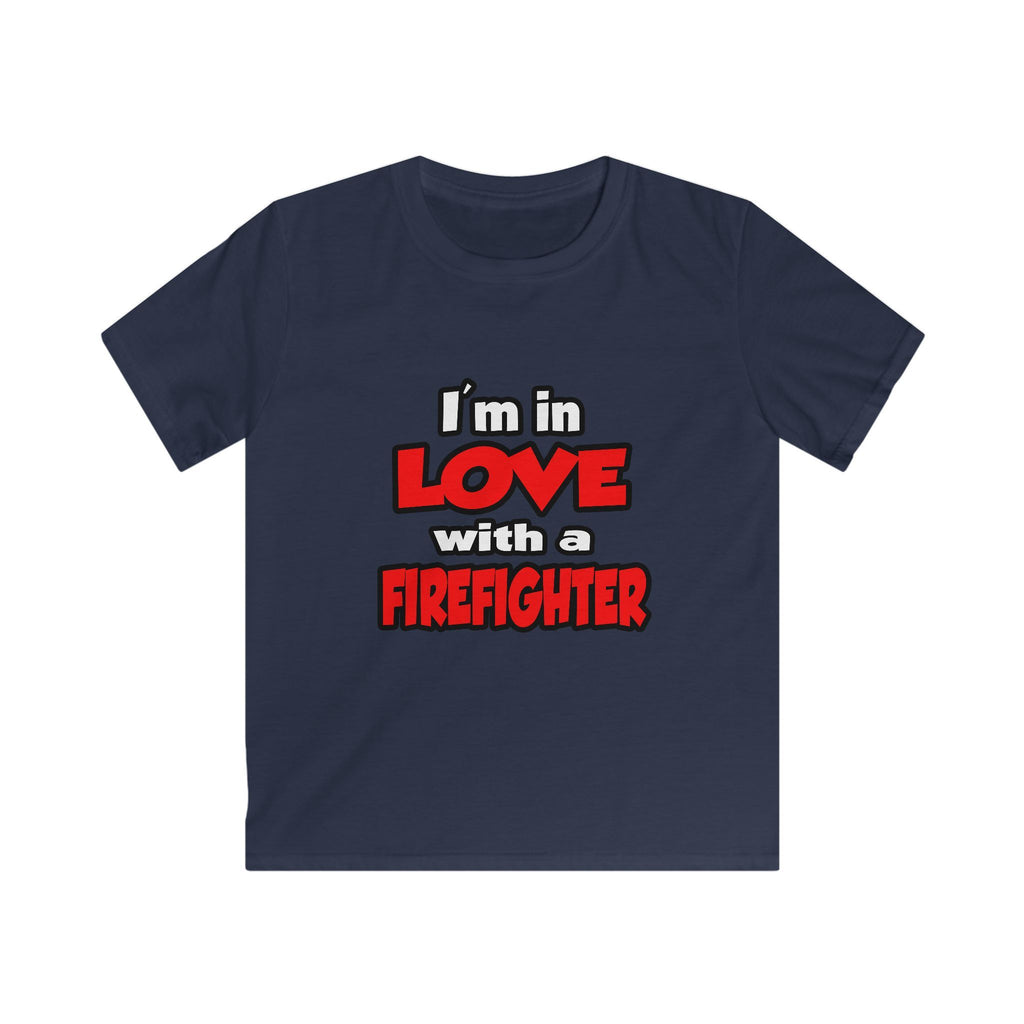I'm In Love With A Firefighter - Kids Softstyle Tee