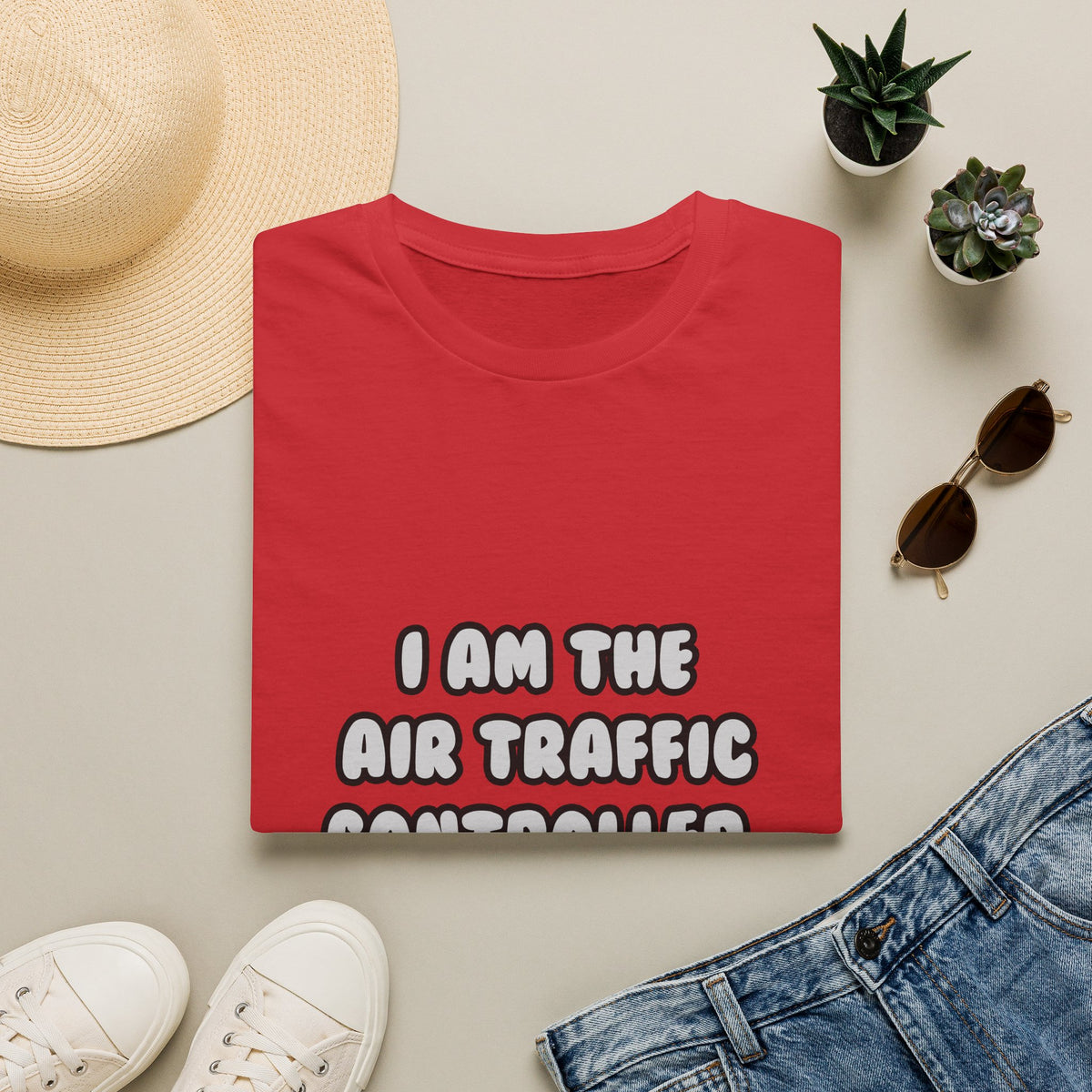 Deal With It ... Funny Air Traffic Controller - Unisex Softstyle T-Shirt