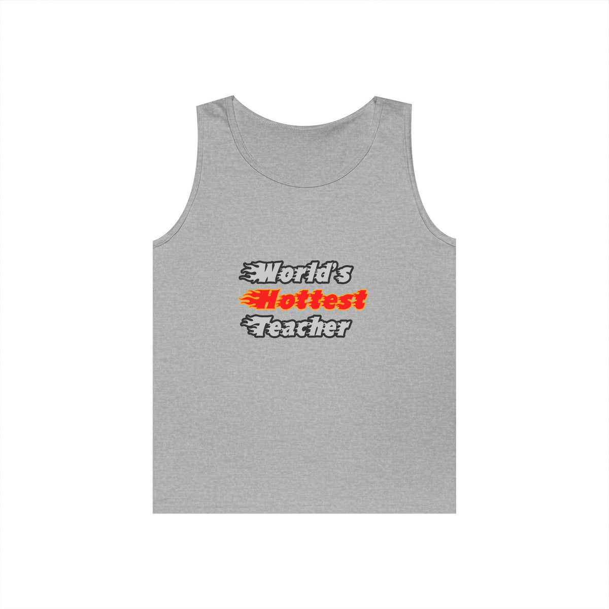 World's Hottest Teacher - Unisex Heavy Cotton Tank Top
