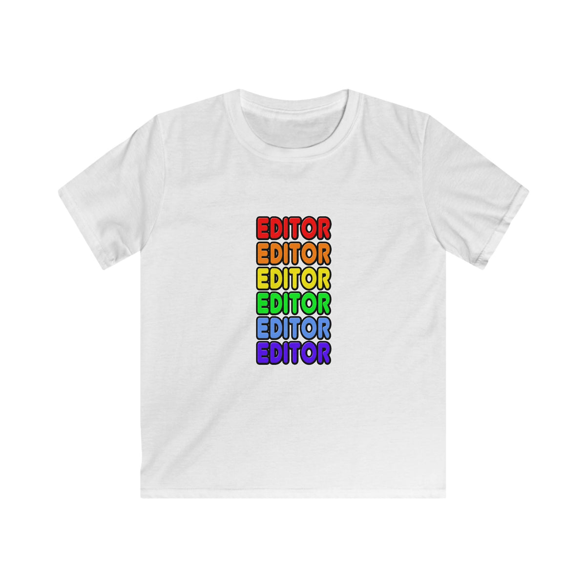 Rainbow Editor - Kids Softstyle Tee