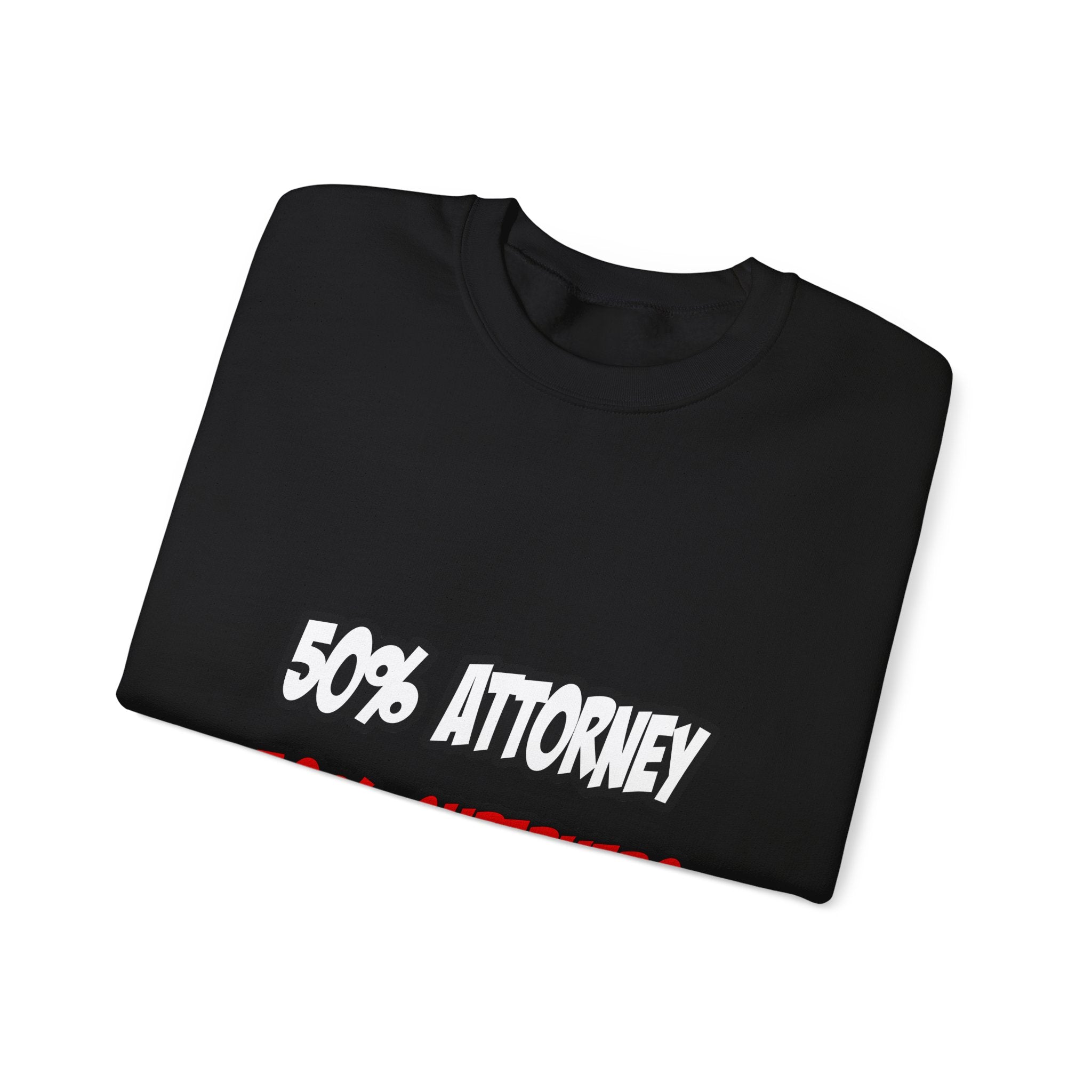 Half Attorney...Half Superhero - Unisex Heavy Blend™ Crewneck Sweatshirt