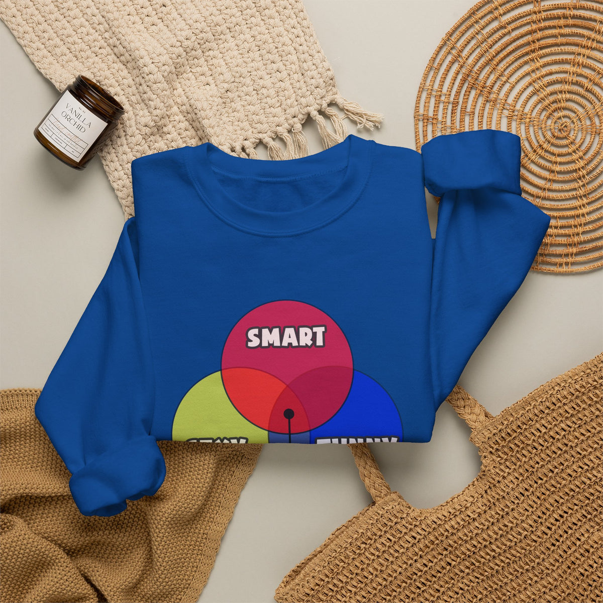 Venn Diagram .. Chemical Engineers - Unisex Heavy Blend™ Crewneck Sweatshirt