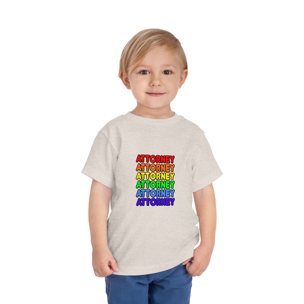 Rainbow Attorney - Toddler Short Sleeve Tee