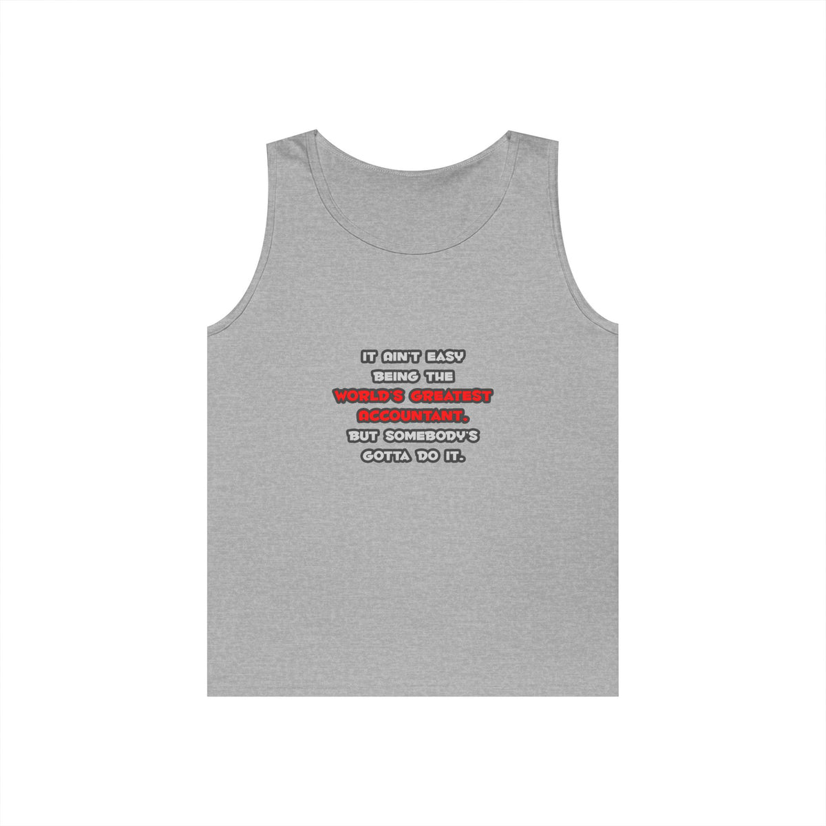 World's Greatest Accountant Joke - Unisex Heavy Cotton Tank Top