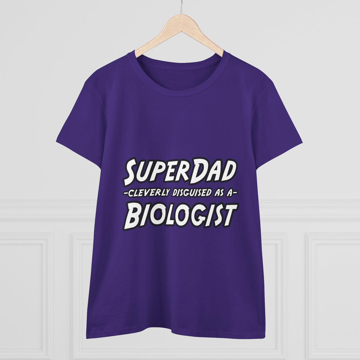 SuperDad Biologist - Women's Midweight Cotton Tee
