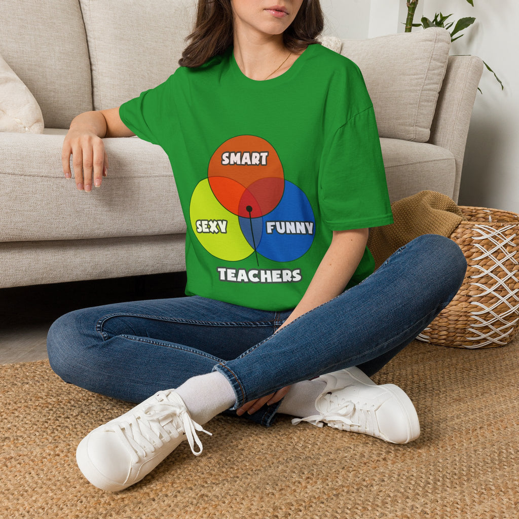 Venn Diagram .. Teachers - Unisex Softstyle T-Shirt
