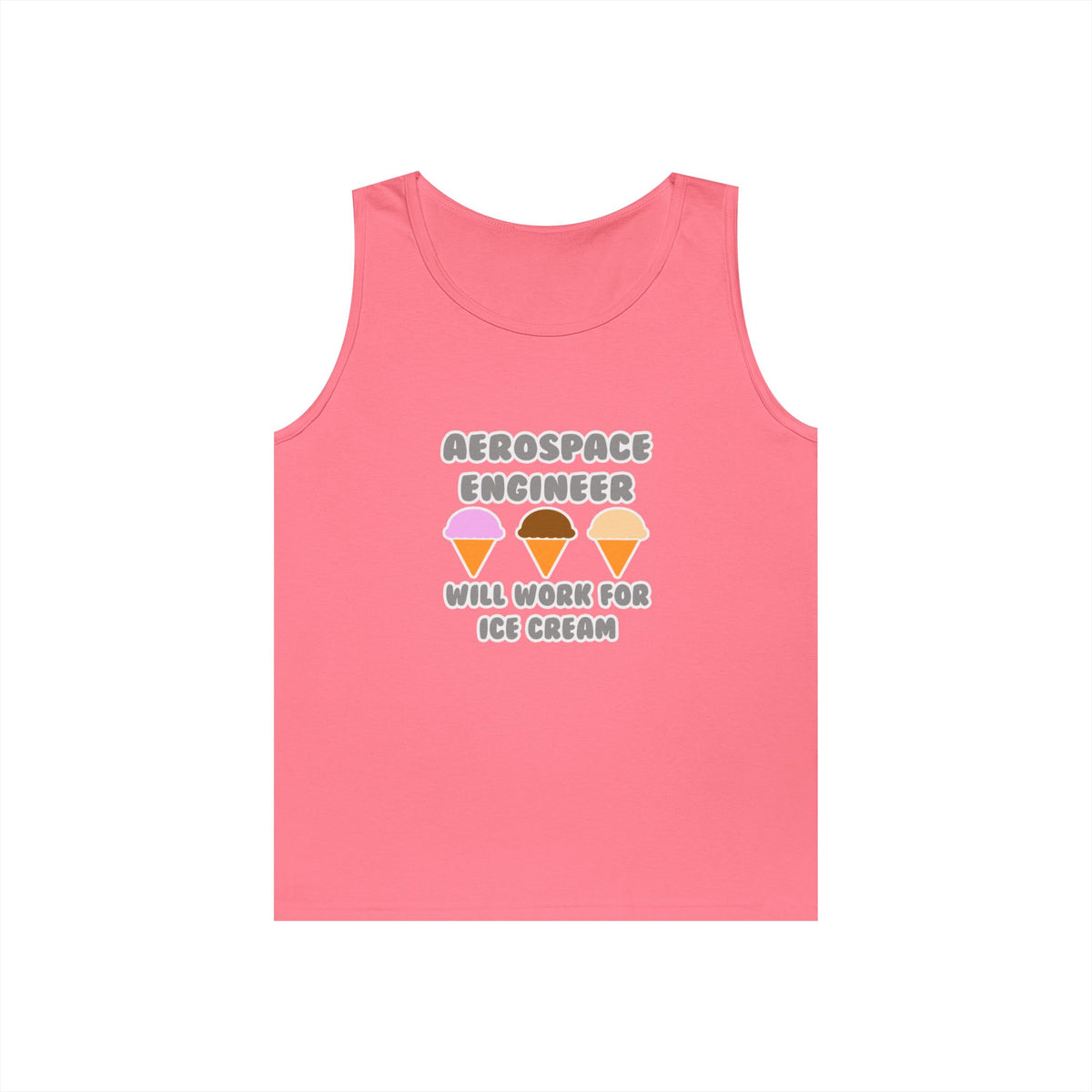 Aerospace Engineer ... Will Work For Ice Cream - Unisex Heavy Cotton Tank Top