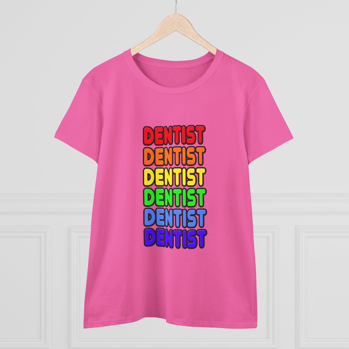Rainbow Dentist - Women's Midweight Cotton Tee