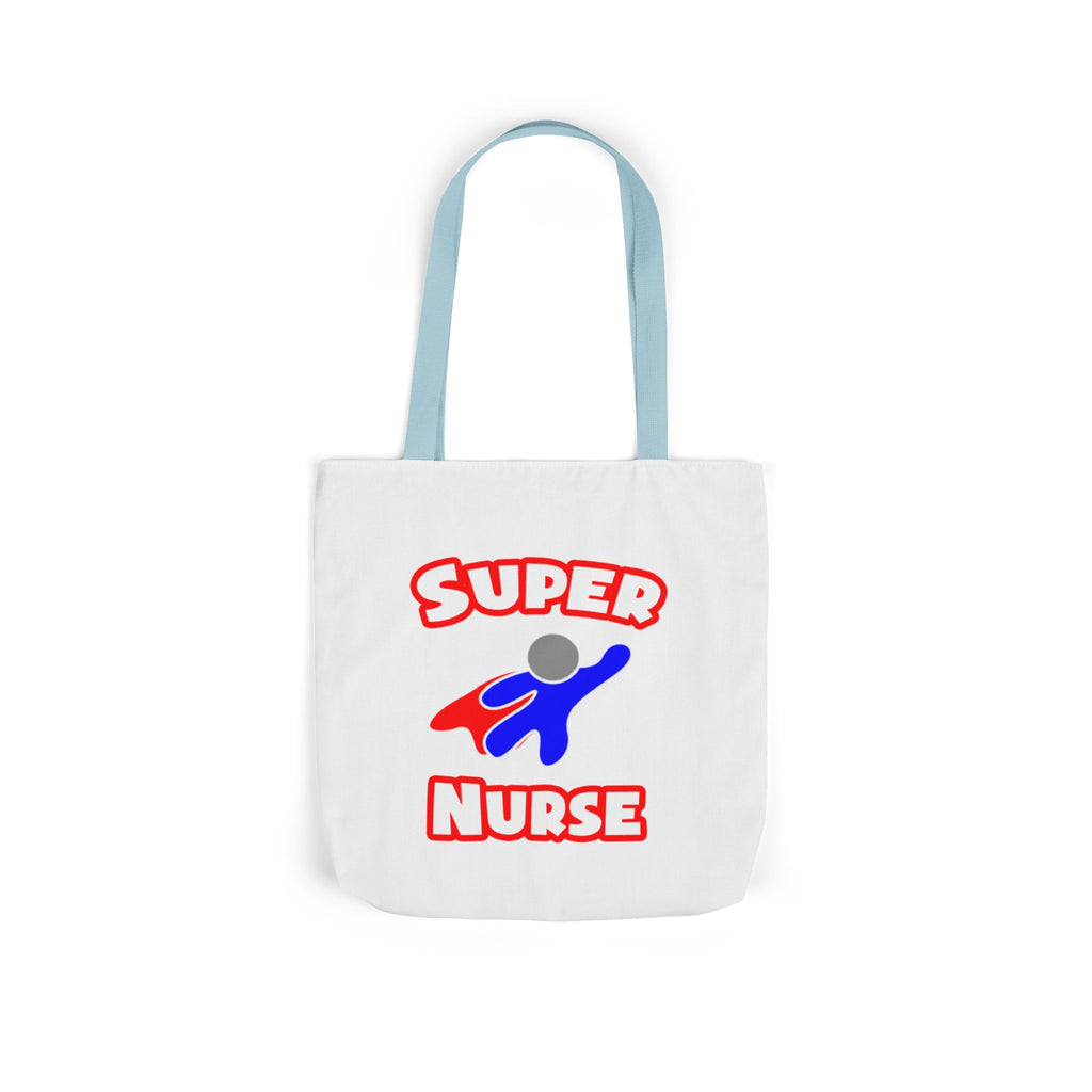 Super Nurse (2) - Canvas Tote Bag, 5-Color Straps